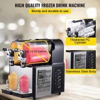Slushy Machine, 3Lx2Tank Slushie Machine, 370W Frozen Drink Machine with Temperature Preservation, Slushy Maker Machine 2