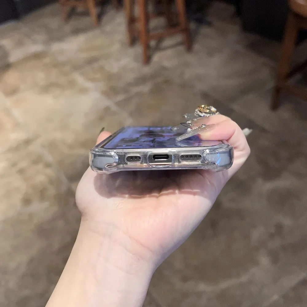 Magnetic Clear Phone Case with Lens Protection and Stand