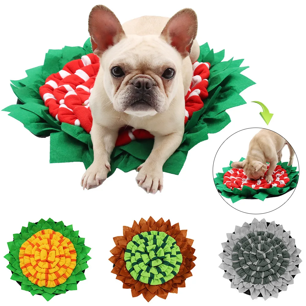 

New Pet Sniffing Mat Anti-Choking Dog Bowl Dog Mat Chew Resistant Slow Food Interactive Training Dog Sniffing Mat Toys