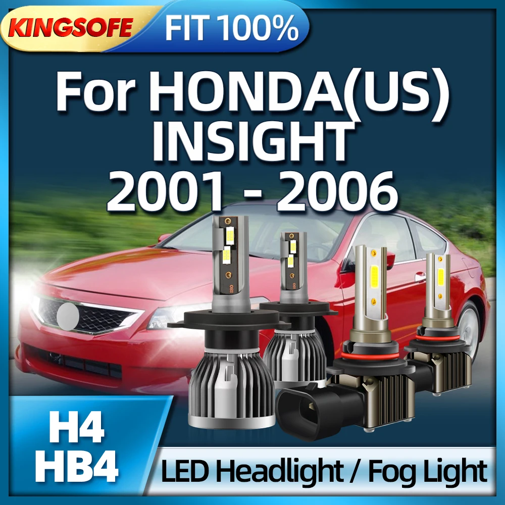 

Roadsun Turbo H4 Led Headlights 40000LM 6000K Car HB4 Light Bulb For HONDA(US) INSIGHT 2001 2002 2003 2004 2005 2006
