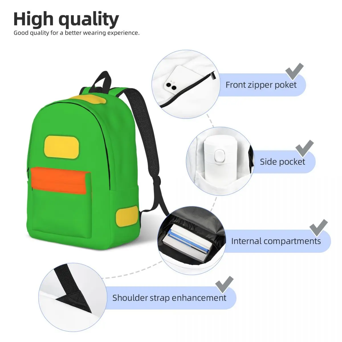 Cartoon Ash Ketchum for Teens Student School Bookbag Canvas Daypack Elementary High College Travel Bags 5