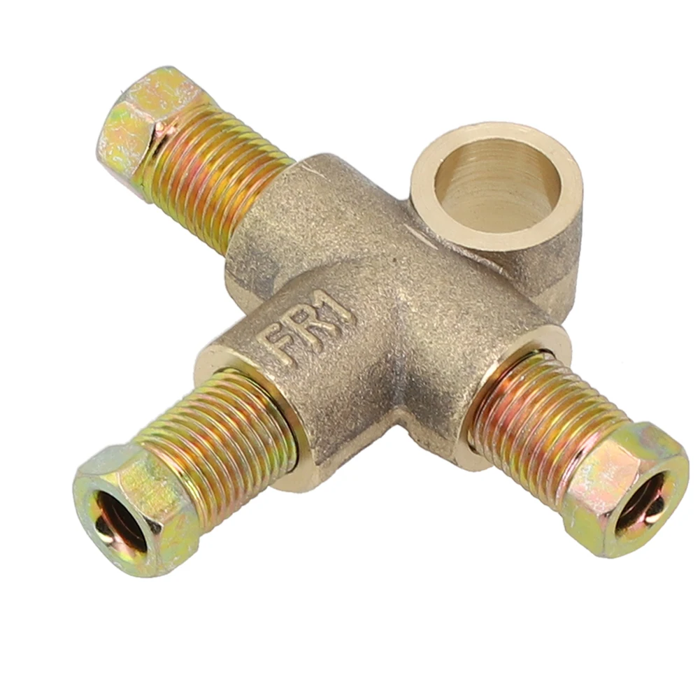 Brake Pipe Fittings Kits UNF 24 TPI 3/16 Pipe With 3 Male Nuts 3 Way 3/8" Accessories Equipment T Piece car brake pipe repair kit