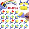 40-4Pcs Sponge Paint Brush Roll DIY Children Plastic Handle Kids Painting Graffiti Toy Art Drawing Roller School Stationery 1