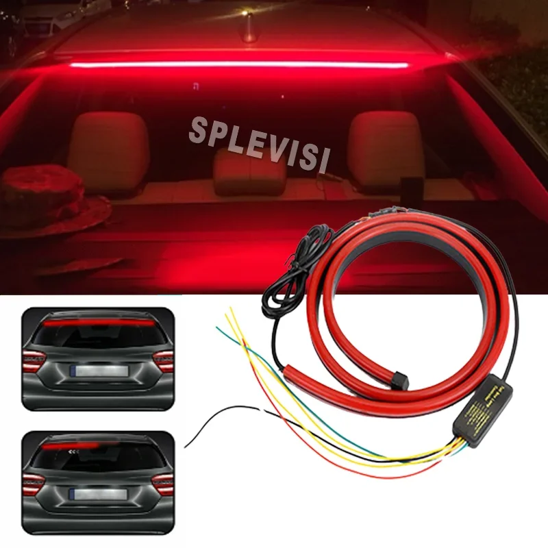 

Car Brake Light LED Turn Signal Running Tail Light High Mount Stop Driving Warning Modified Flashing Lamp Auto Flexible Strips