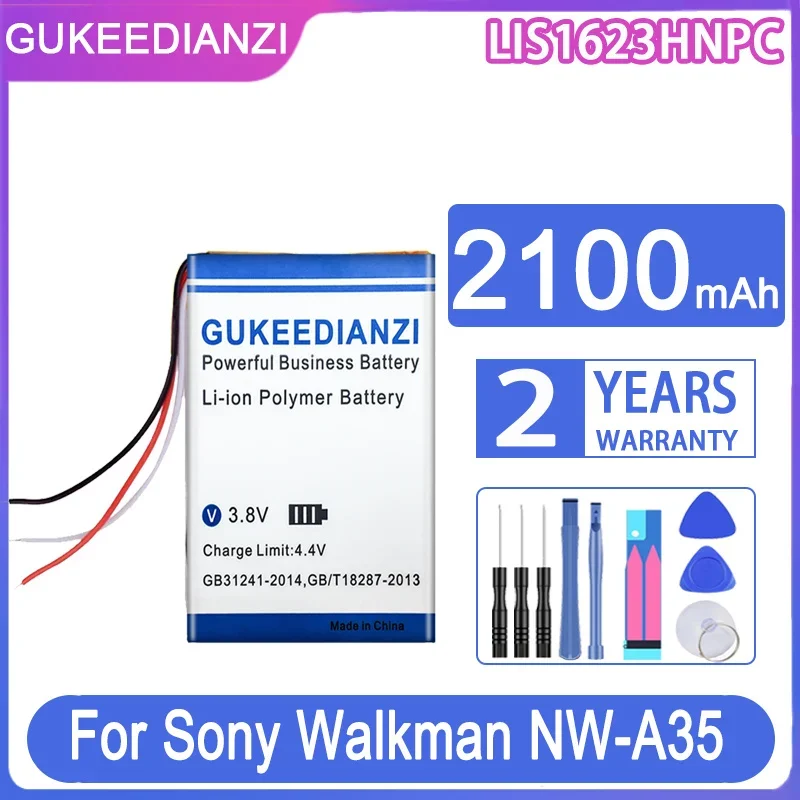 Gukeedianzi Batteria Di Ricambio Lis1623Hnpc 2100Mah Per Sony Walkman Nw-A35 Nw-A45 Nw-A46 Nw-A47 Nw-A55 Nw-A56 Nw-A57 Nw-A105