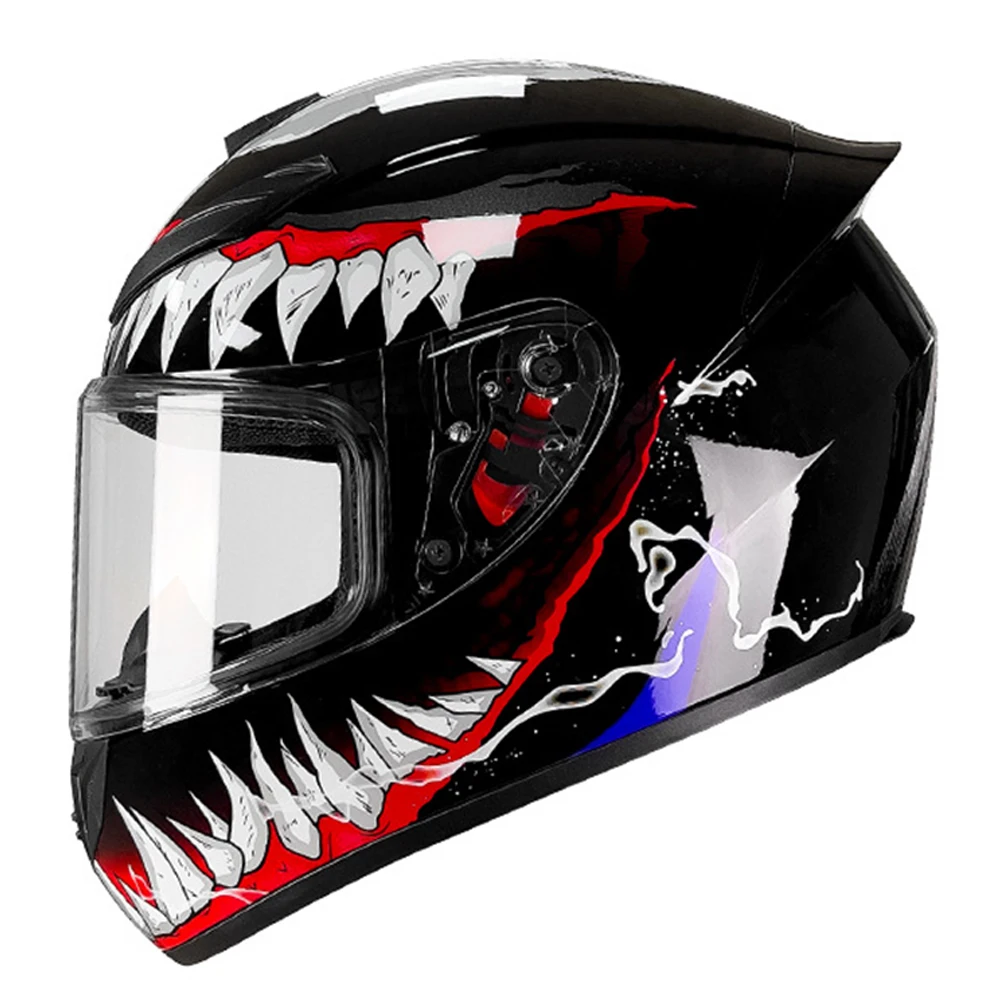 thumbnail image 1 of Casco de motocicleta para hombre, casco de motocross, cascos integrales transpirables, equipo de protección anticaídas DOT para motocicleta, resistente al desgaste, 1 of 5