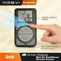 Télécommande universelle MRSVI pour climatiseur, mini télécommande Q58 avec écran LCD, faible consommation d'énergie, télécommande portable 1