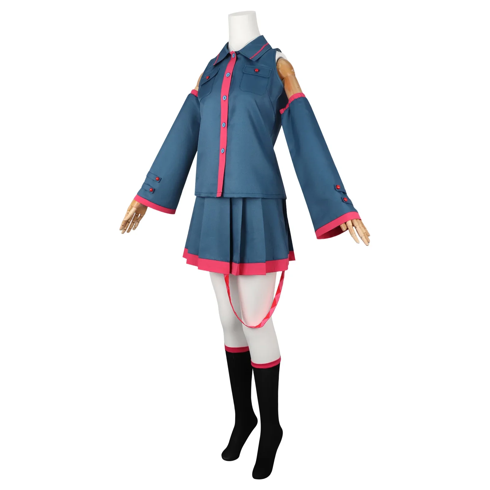 Anime Miku Cosplay Costume Kasane Teto Adult Women Girls JK Skirt Suit Halloween Outfit Uniform Party Performance halloween costumes