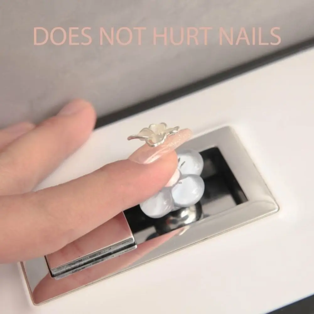 Toilet Flush Button Resin Flower Shaped Toilet Tank Button Fashion Universal Drawer Handle Labor-saving