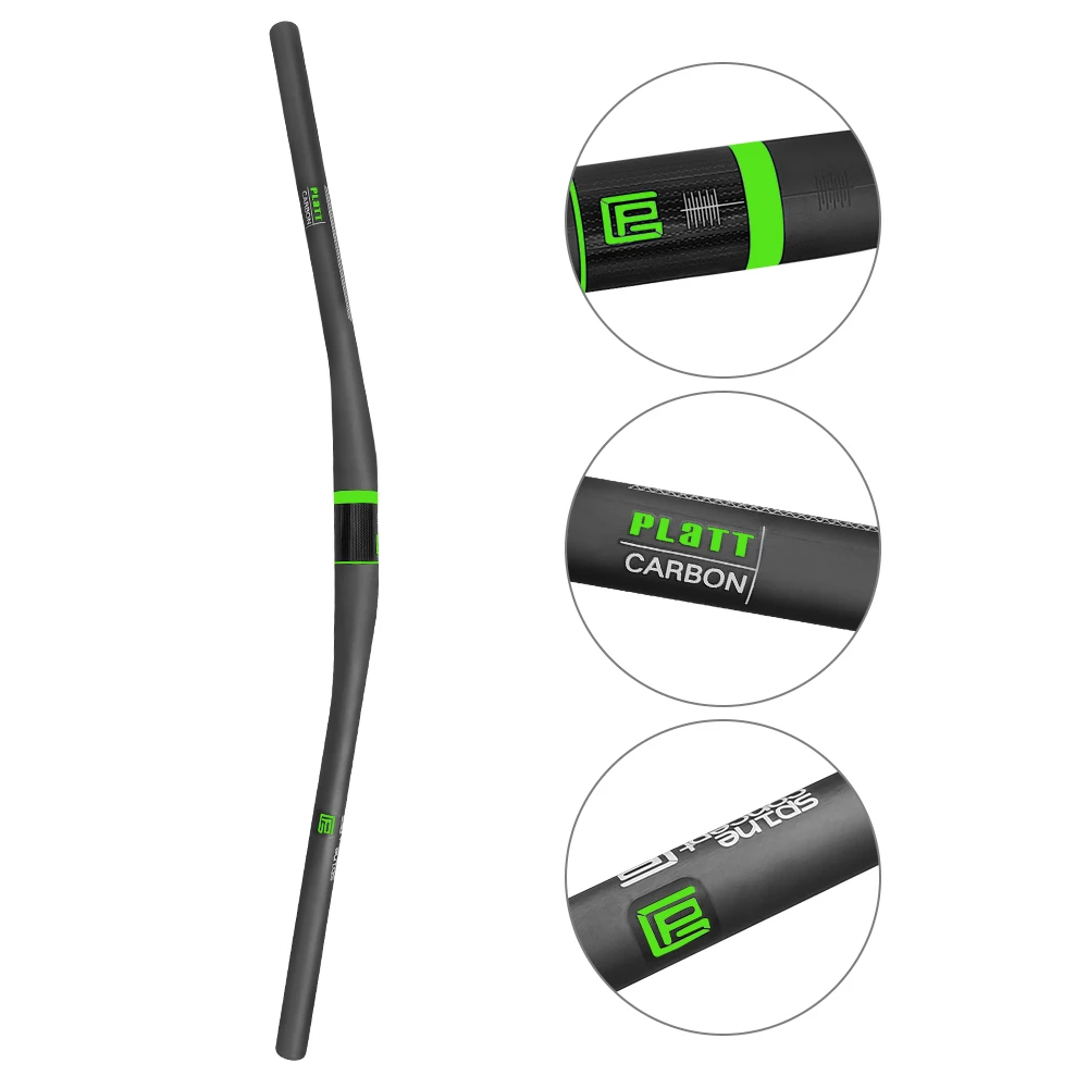 Enhanced MTB Bicycle Handlebar, Flat Design with 9° Backsweep
