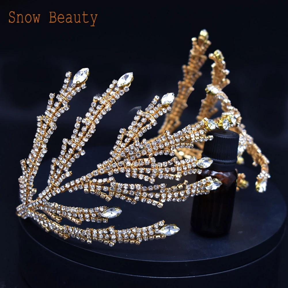 DZ072 Handmade Wedding Headpieces for Women Rhinestone Bridal Headband Luxury Wedding Hair Accessories for Bride and Bridesmaids