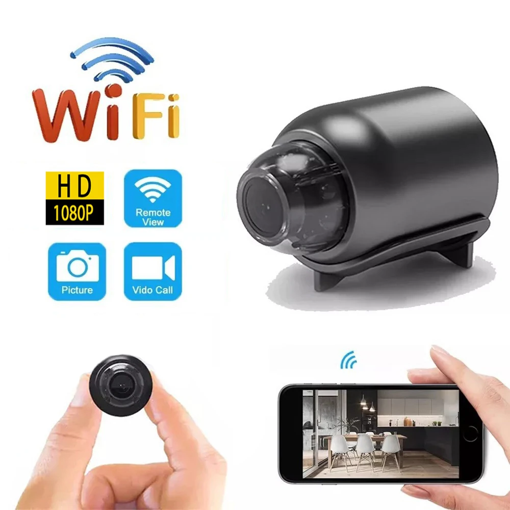 1080P Hd X5 Mini Telecamera Wifi Inclusa Rilevatore Di Suoni Controllo App Per Home Office 140 Gradi Micro Usb Baby Monitor
