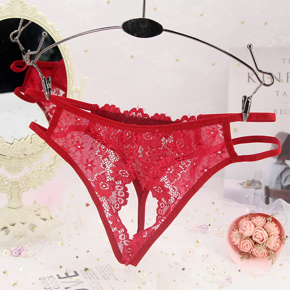 

See-Through Men's Mesh Lace Crotchless Comfy Briefs Low Waist Pouch Underwear Open Crotch Crossdress Panties Tanga Hombre