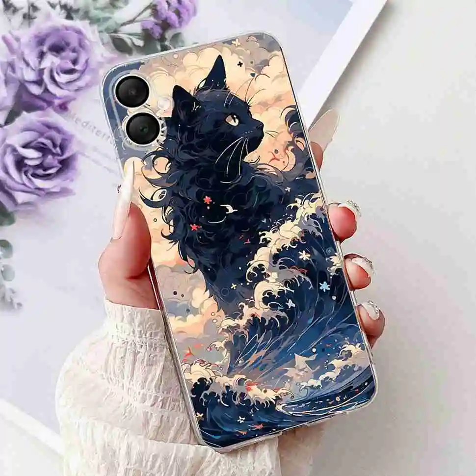 Fashionable Floral Soft Silicone Back Cover