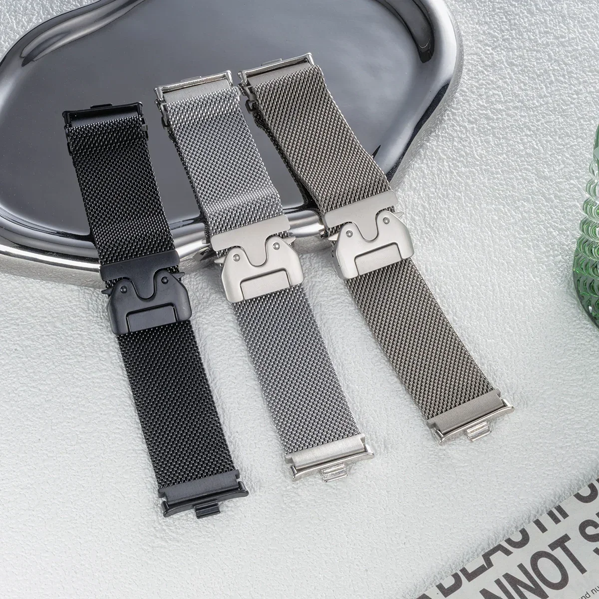 Premium 316L Stainless Steel Metal Watch Band Strap Bracelet - Universal Fit Strap Accessories