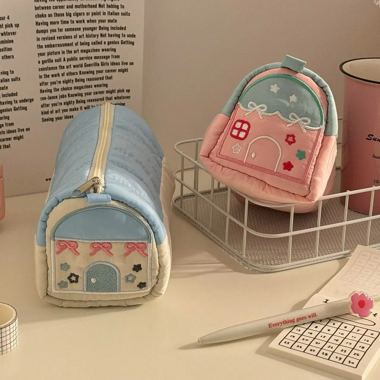 صندوق حقيبة بسحاب وسعة كبيرة ، صندوق تخزين ، منظم...