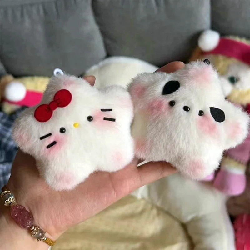 

Pachacco Новинка искусственная Милая творческая плюшевая сумка Hellokittys брелок мультяшное украшение для комнаты кукла подарок на день рождения