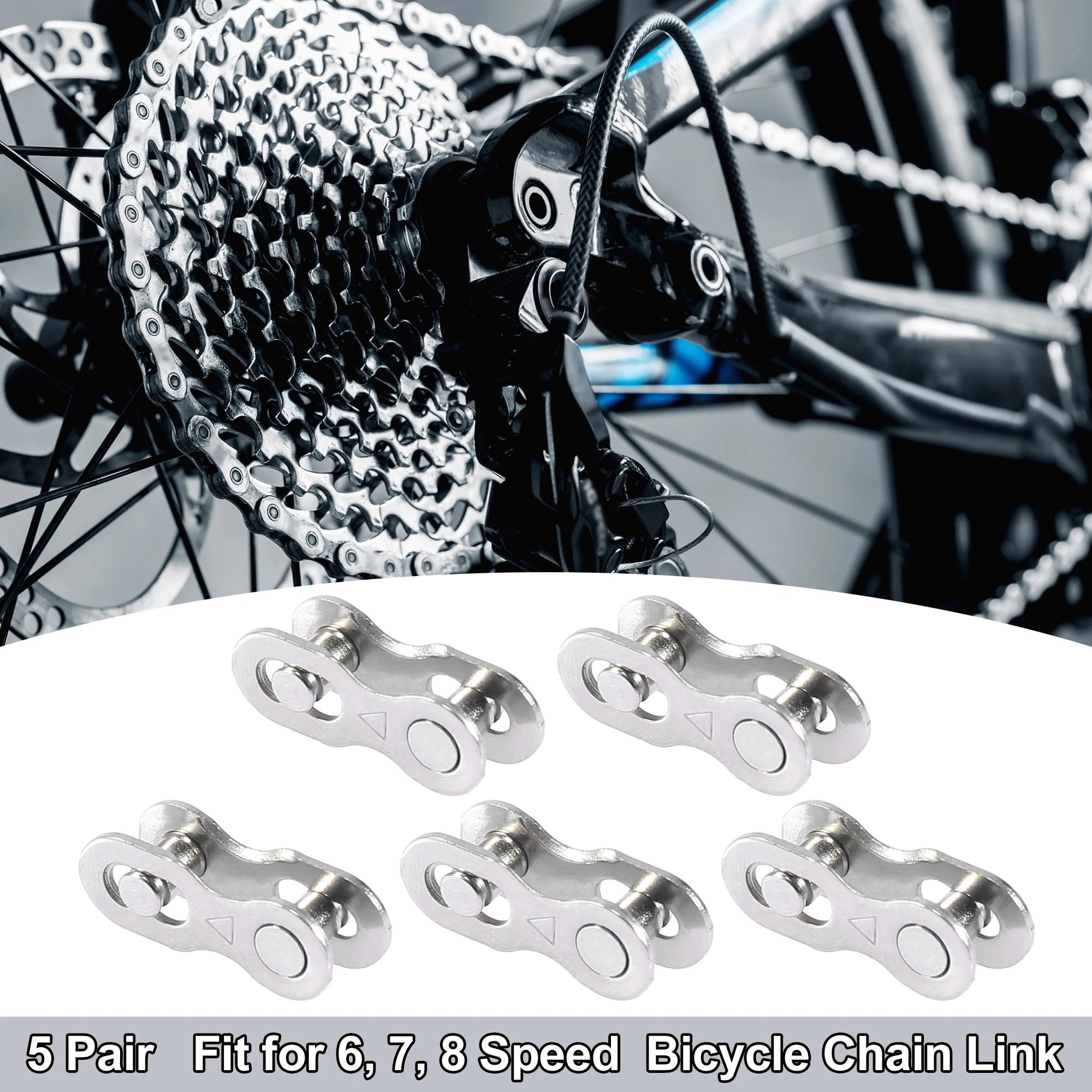 X Autohaux Universal 6 7 8 Speed Master Chain Link Connectors Bicicletta Bike Riutilizzabile Speed Chain Link Per Mountain Road Bike
