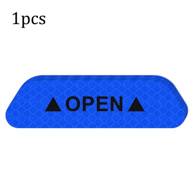 The Door Stickers Reflective Stickers Safety Warning Stickers Open Reflective Film Car Door Anti-Collision Strip