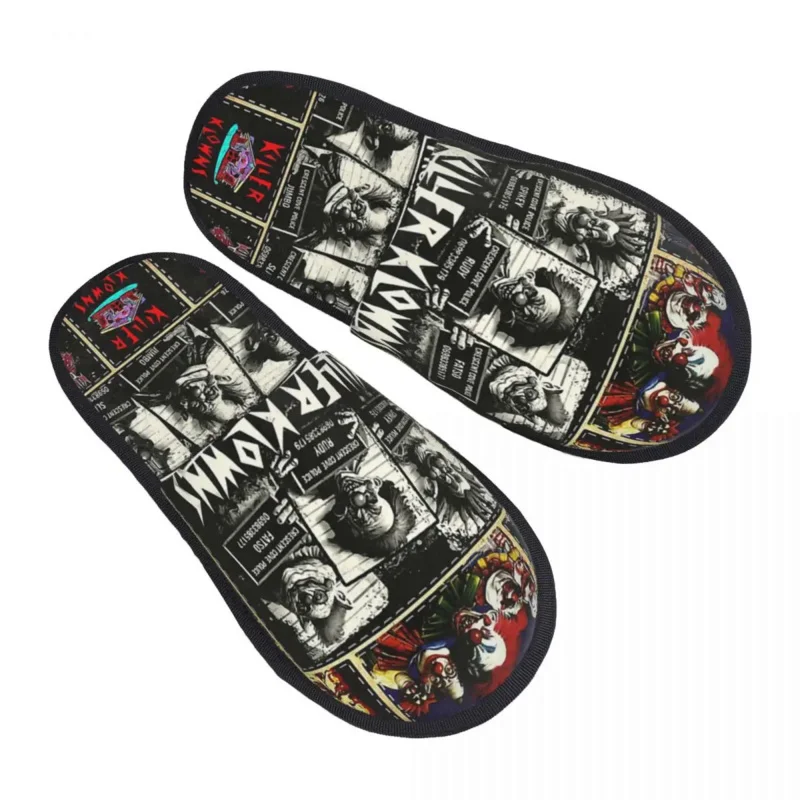 

Killer Klowns 3D Print Comfortable and non slipWomen Furry slippers House Shoes