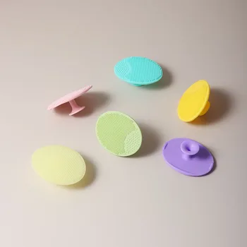 아기 실리콘 목욕 브러시, 베이비 케어 스크러버, 각질 제거 및 마사지 브러시, 두피 케어 스크러버, 헤어 케어용, 2 개 상품 이미지