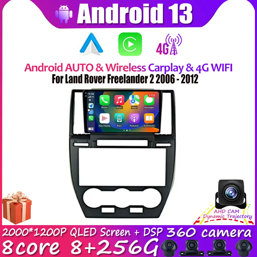 

Android 13 For Land Rover Freelander 2 2006 - 2012 Car Radio Multimedia Video Player Navigation GPS Carplay No 2Din 2 Din DVD BT