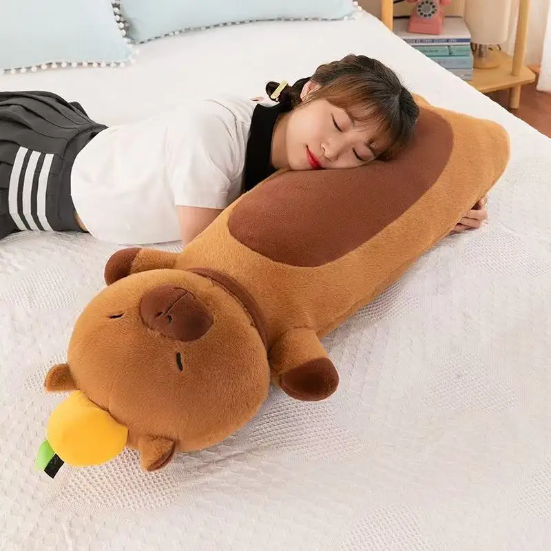 Kawaii Capybara Animal Plush Toys Fluffty Simulation Soft Internet Celebrity Cute Doll Plushie Pillow Stuffed Gift Kid Christmas