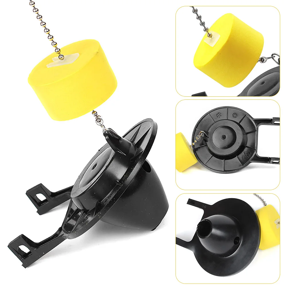 2inch Chain Water Saving Toilet Flapper Tank Flush With Float Universal Drain Valve Bathroom Replacement Parts Sealing Home