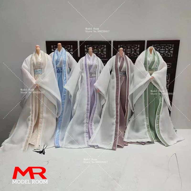 

Женское платье ханьфу в старинном стиле масштаб 1/6, костюм для косплея, модель одежды подходит для куклы Барби 30 см, фигурка солдата