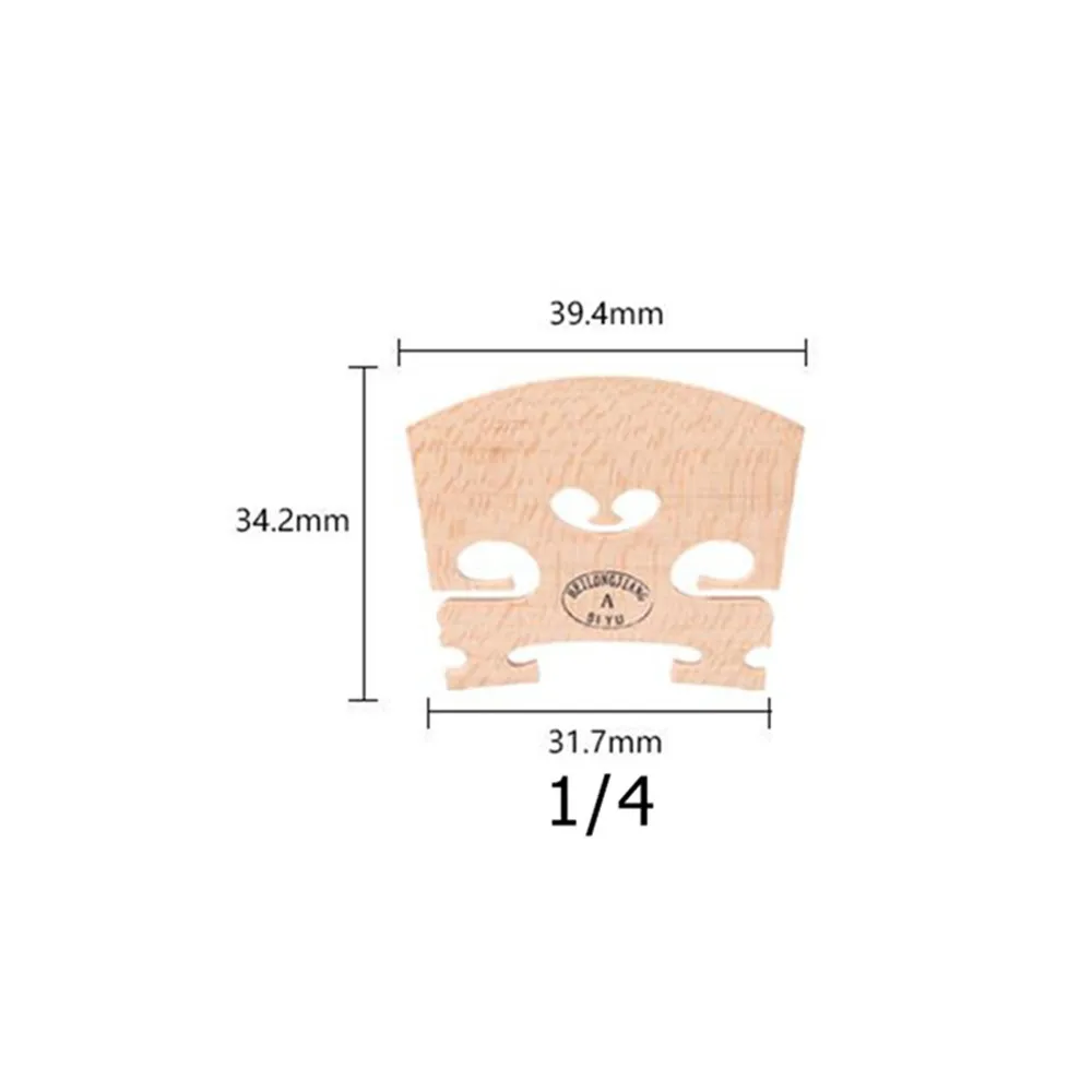 Gear Violin Bridge 1/2 3/4 4/4 Ard Bridge Violin 1/10 1/16 1/4 1/8 String Musical Instruments