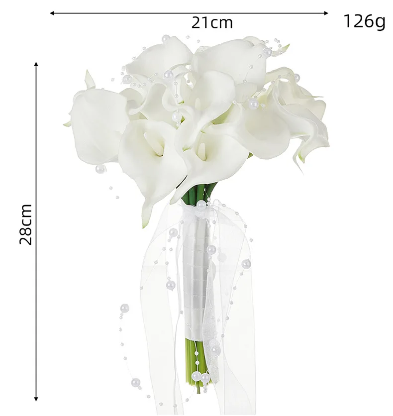 Calla Lilies bride holding flower white Pearls bouquet wedding holding flower wedding bouquets bridal