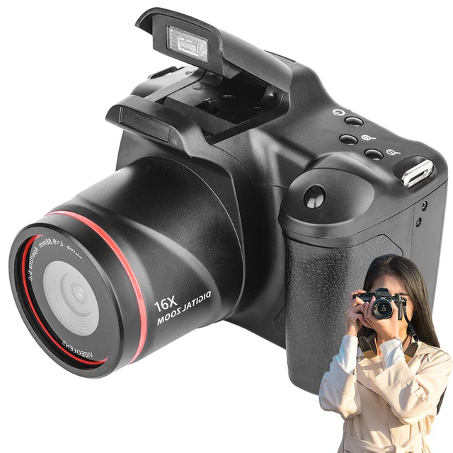 1080P 16MP Digital Camera 16X Zoom Vlogging Camera with 2.4 Inch LCD Screen Video Recorder Camcorder for Photography and Video 2