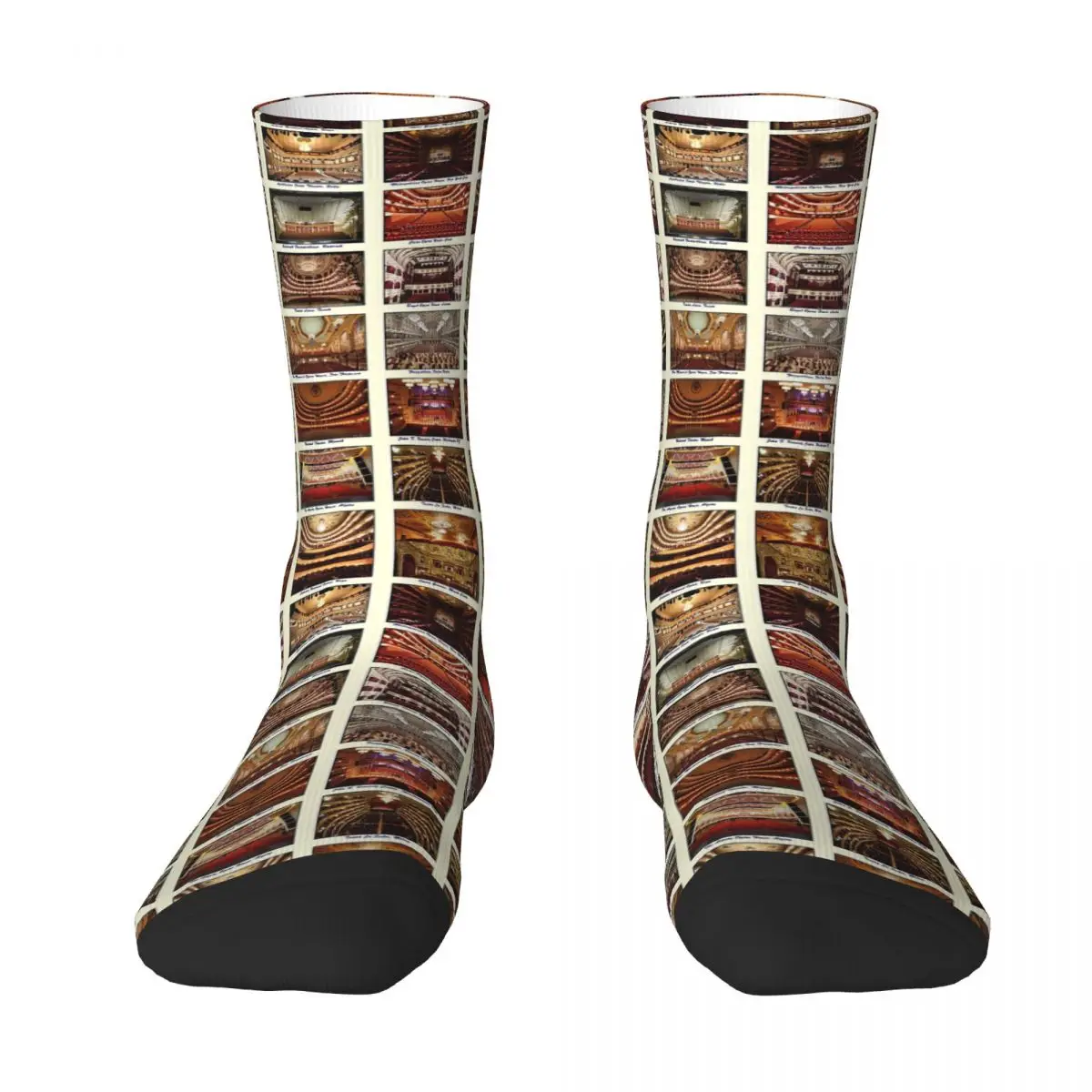 Opera Houses sockings Long Socks Harajuku Comfortable Breathable Happy Gift sockings For Unisex