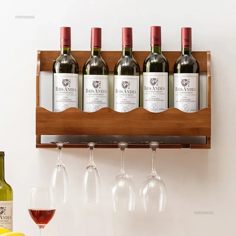 Nordic Small Wine Rack Household Wall-mounted Display Cabinet Minimalist Creative Restaurant Bar Wine Cabinet for Bar Furniture