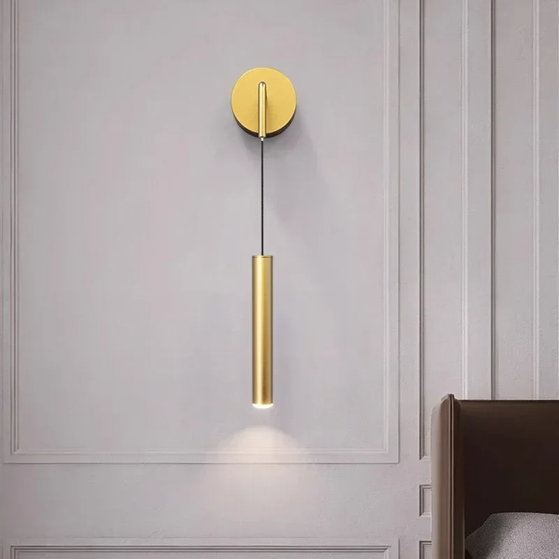 Modern LED Wall Lamps Simple Bedroom Bedside Creative Wall Sconces Reading Aluminum Alloy Indoor Decoration Lighting Fixture led wall lamp wall sconces light wall lamp