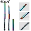 BQAN Rainbow Nail Brush Gel Brush For Manicure Acrylic UV Gel Extension Pen For Nail Polish Painting Drawing Brush Paint Tools 6