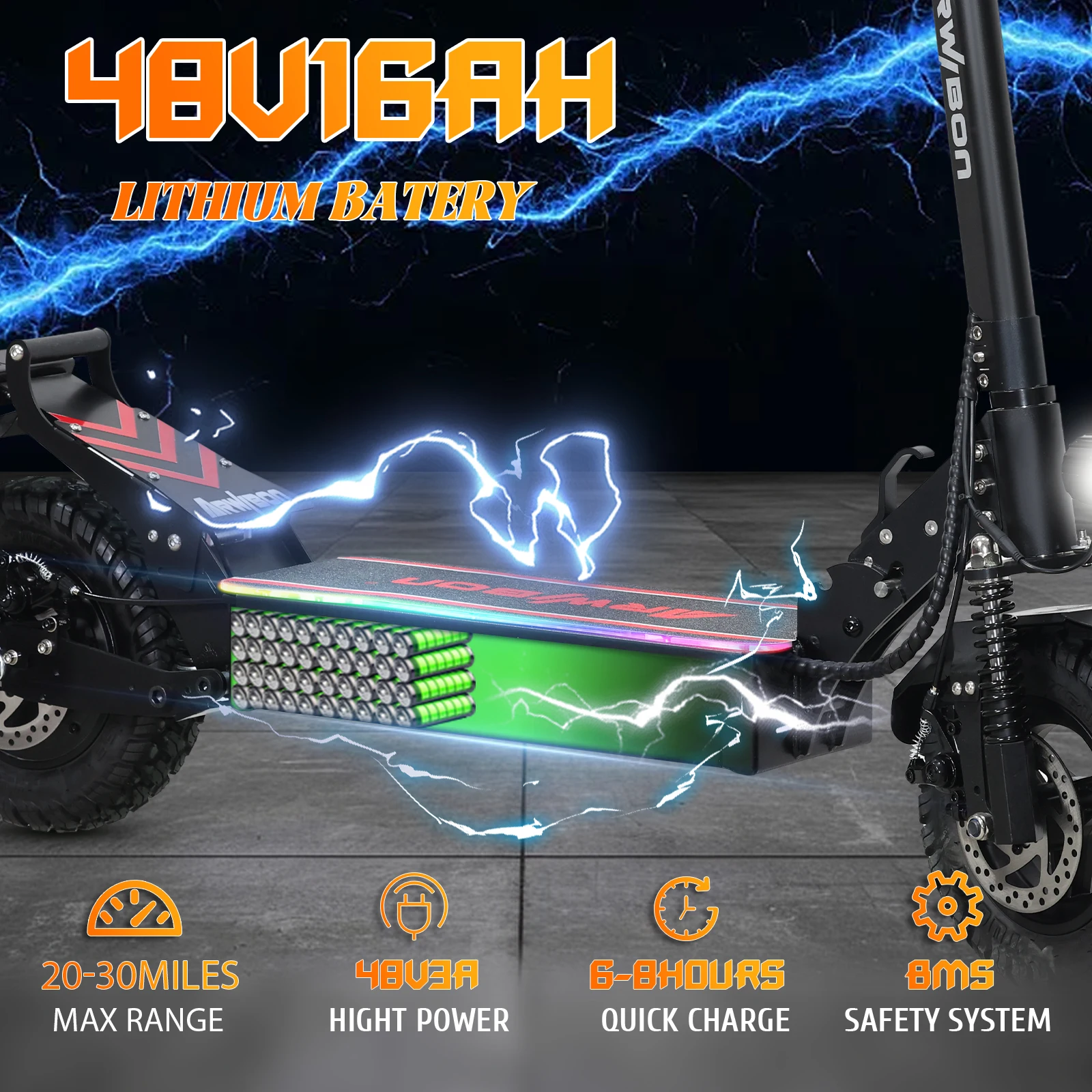 Arwibon Q30 2500W Electric Scooter 3