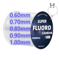 100M Big Size Fluorocarbon Fishing Line 0.12mm-1.0mm 3LB-100LB Carbon Fiber Leader Line Fishing Lure Wire Sinking Line Japan 1