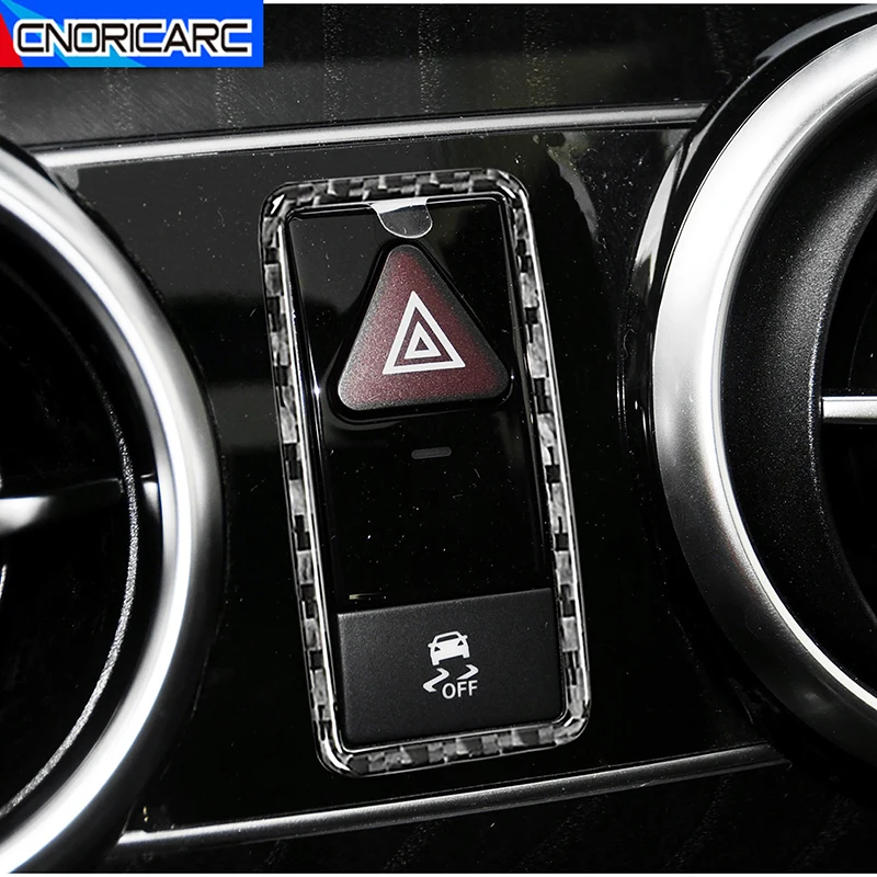 

Автомобильные аксессуары, сигнасветильник лампа для центральной консоли, декоративная рамка, отделка, наклейка из углеродного волокна для Mercedes Benz GLK X204 2008-15