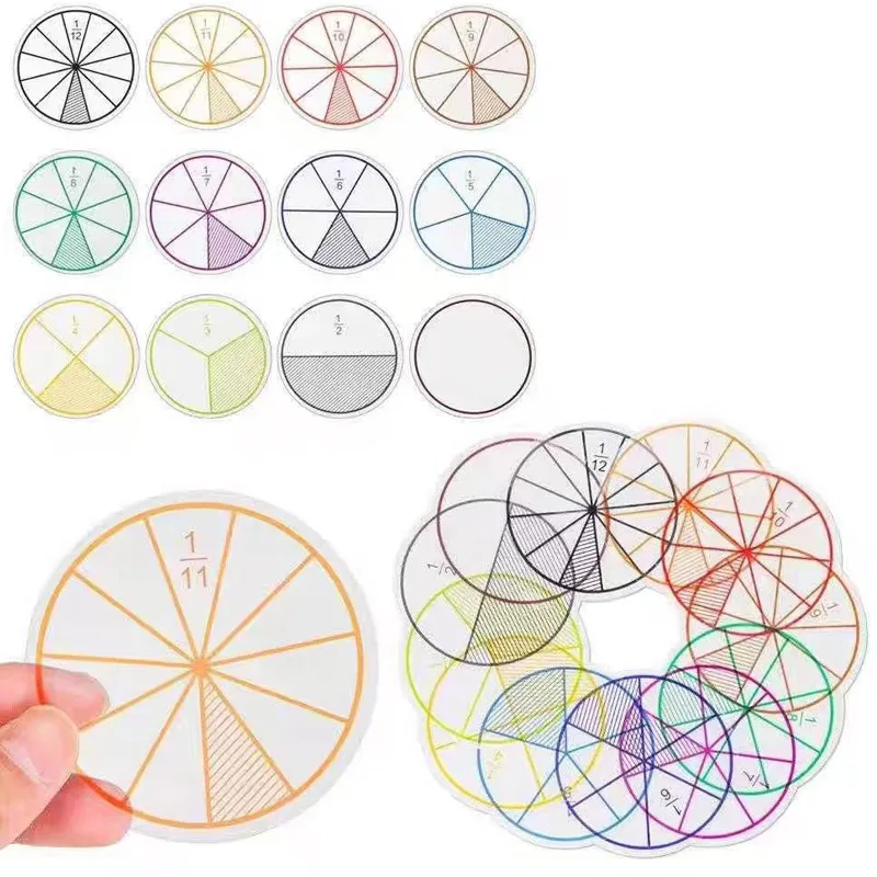 6 Set Fractions Education Math Toys Kids Learning Teaching Supplies For The Classroom Juegos Educativos Para Ni&ntilde;os