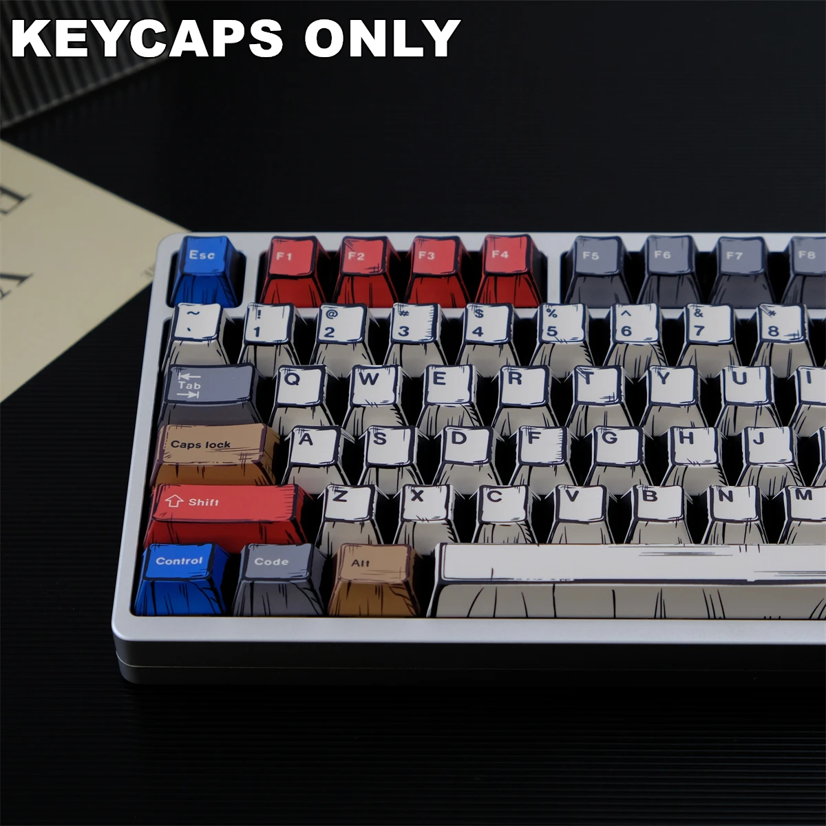 PFK Manga Style Korean PBT Keycaps Cherry Profile Dye-Sublimated Legends Keycap Set for Mx Cherry Switch Mechanical Keyboard Kit 11 S7a18c9fd30d34adc936af6b20fc26c5dq