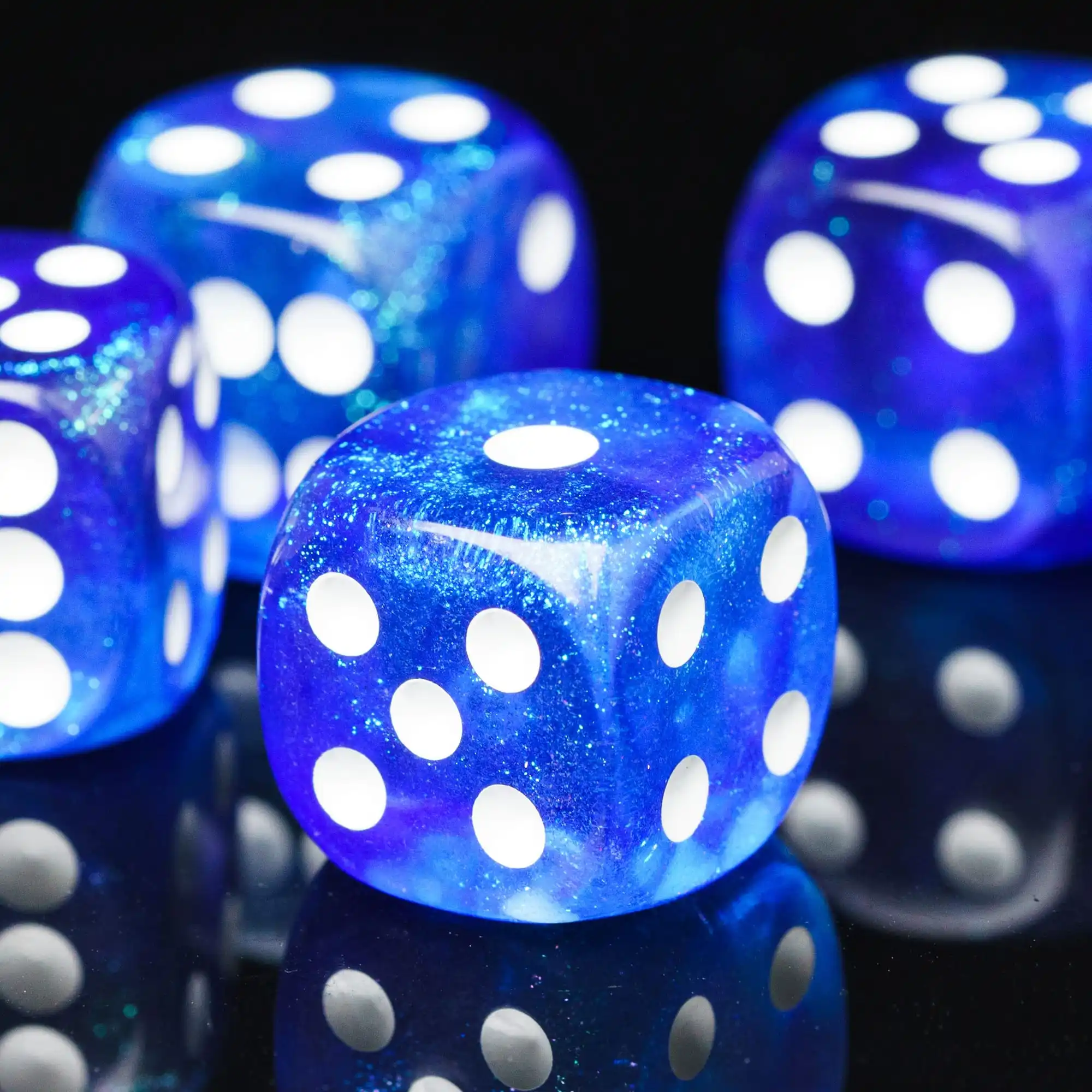 Dice Set 10Pcs D6 Six Sides Dice 16mm Funny Games Dice for RPG Club Gambling Desktop Party Bar Board Game Table Accessories