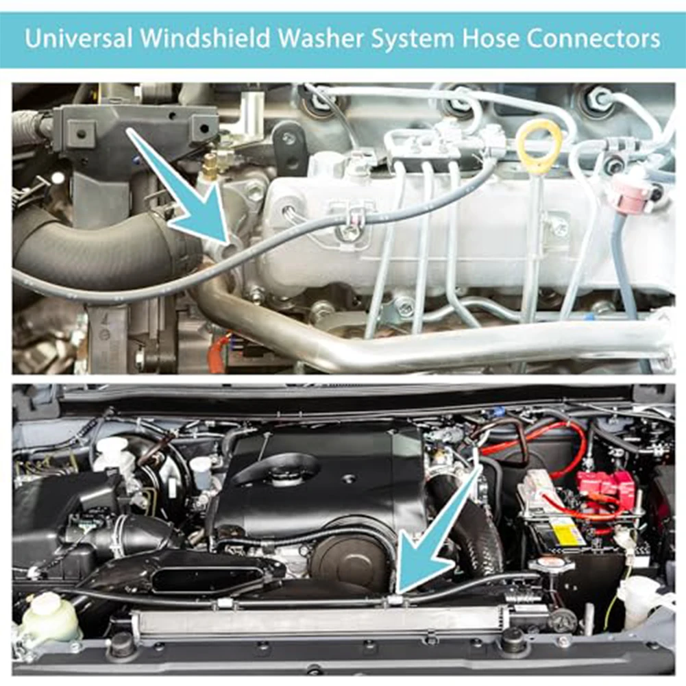 Newest 30pcs Windshield Washer Hose Connector Water Tube T/Y/I Type Splitter Fittings Direct Replacement Car Accessories
