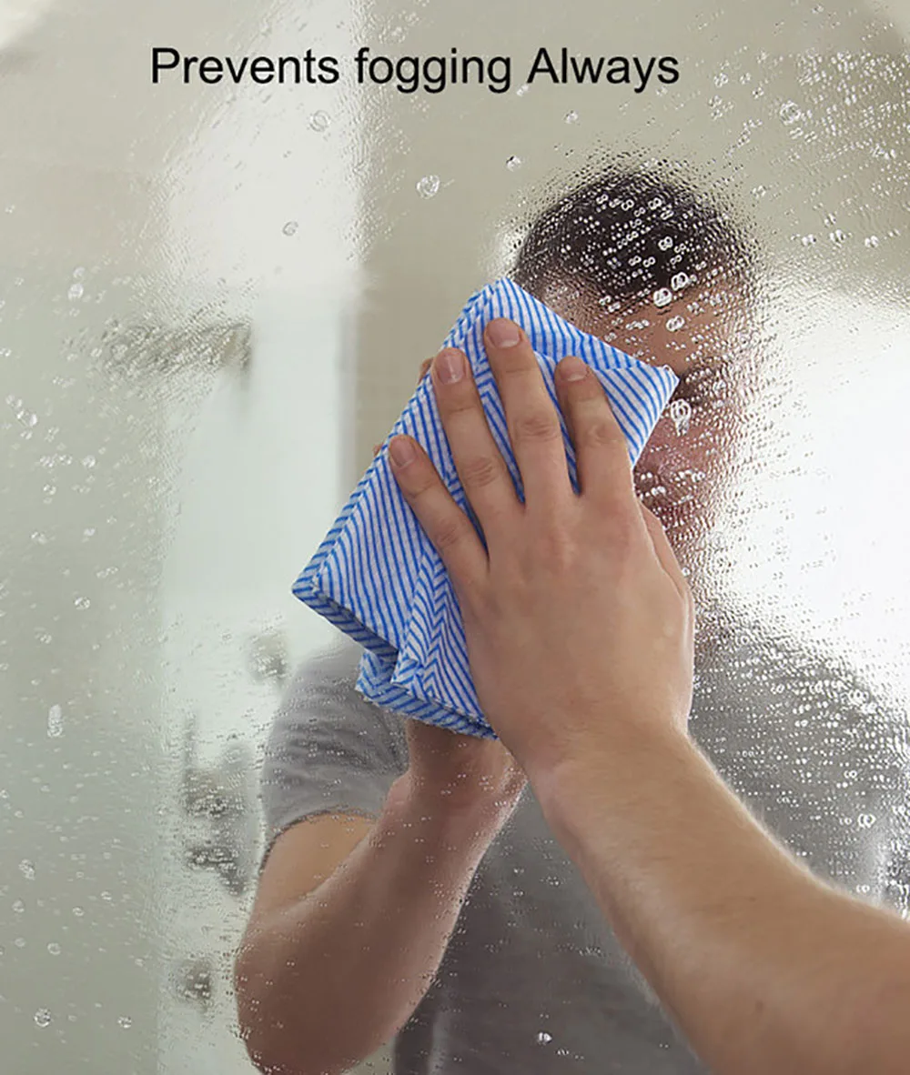 0.5x2m/20"x78.7" Clear Protective Layer Clear Anti Fog Film Premium Antibacterial for Rearview Mirror Bathroom Mirror Film
