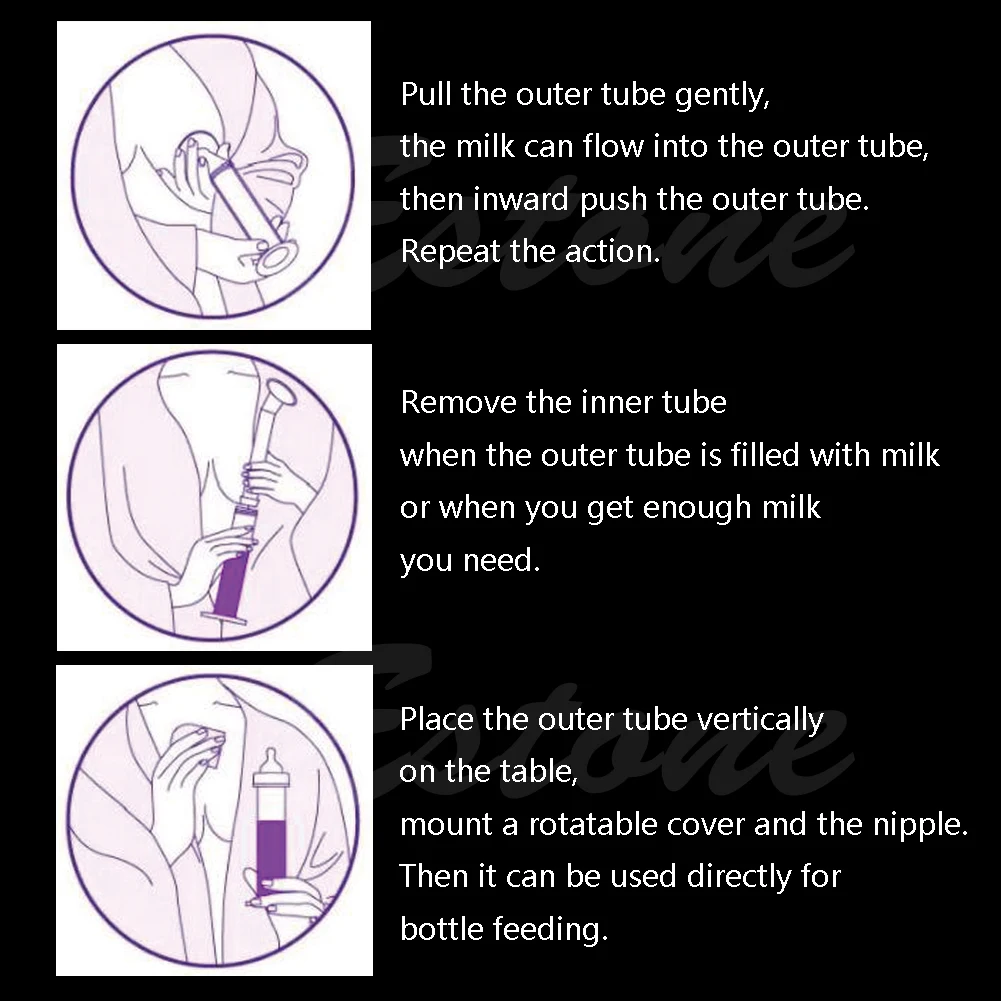 New Manual Breast Pump Breastpump Baby Feeding Milk Sucking Suction Milking Tool 3