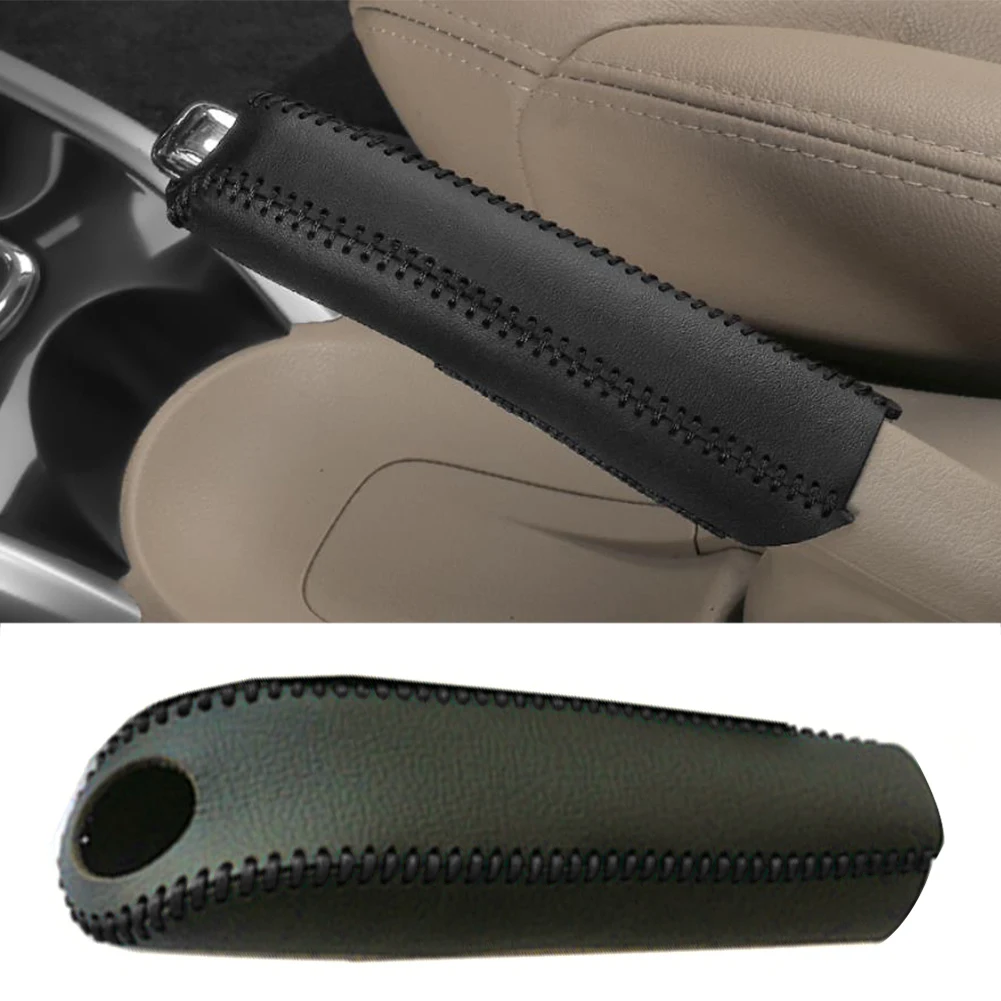 Leather Gears Handbrake Cover hand brake cover For Volkswagen VW Passat B7 B8 Bora POLO GOLF 6 7 Jetta MK6 RS Honda
