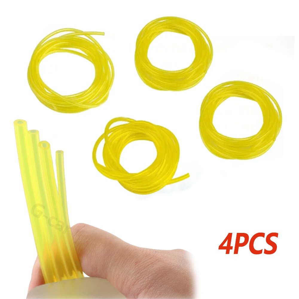 4 Teile/satz Benzin Kraftstoff Rohr Linie Schlauch Gelb Für String Trimmer Kettensäge Gebläse Gras Cutter Freischneider Schläuche Werkzeuge – Detail 3