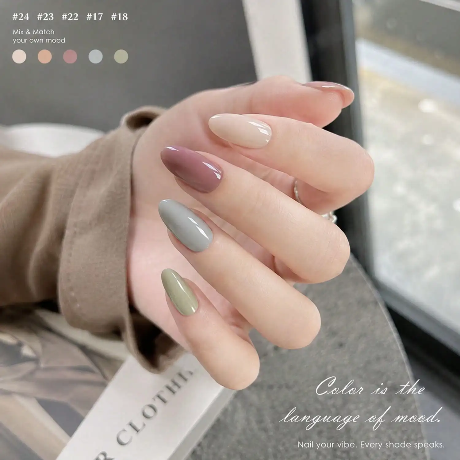 Vibrant Nail Gel Polish Collection Set, Smooth Application
