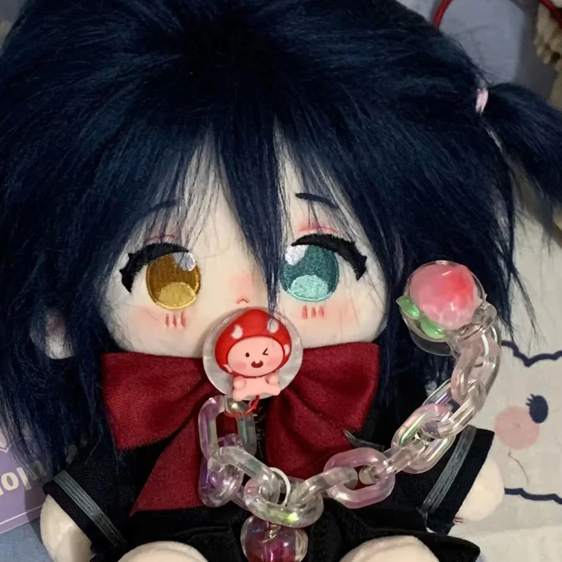 

20cm Anime Love Chunibyo & Other Delusions Takanashi Rikka Cute Plush Body Cotton Plushie Dress Up Clothes Pillow Cosplay