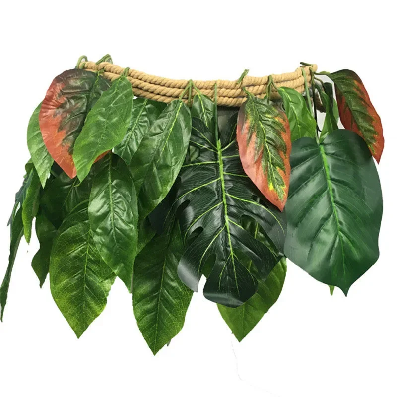 Unisex Per Bambini Di Età Moana Maui Foglia Pannello Esterno Di Hula Hula Gonne Cosplay Accessorio Del Costume